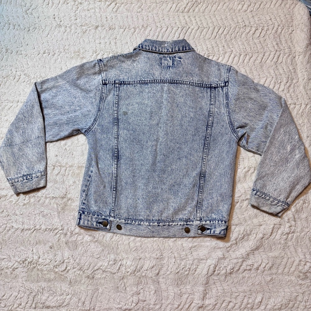 Vintage 90’s Acid-Wash Denim Trucker Jacket | Expressions Size Small indie - Picture 2 of 6